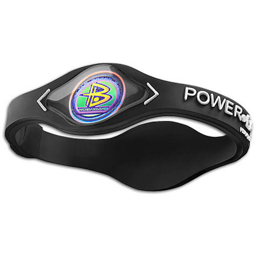 PowerBalance Wristband Black with White text