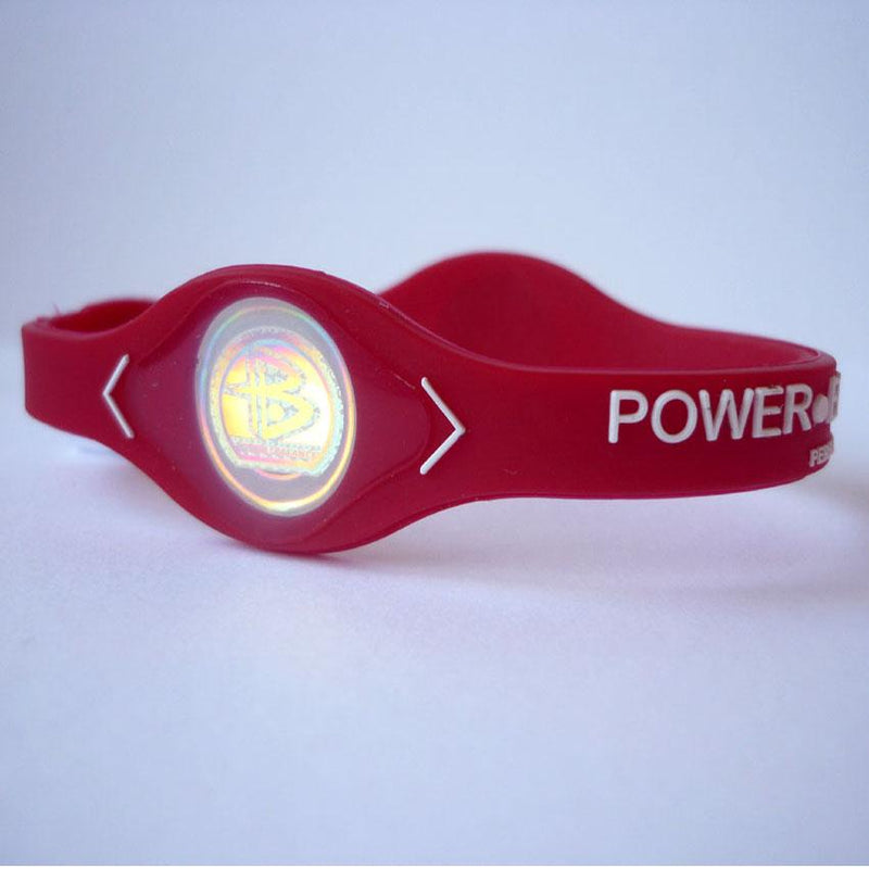 PowerBalance Wristband Red with White text