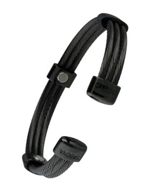 Trio Cable Black/Black Bracelet -