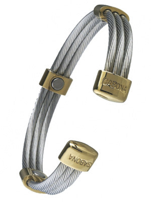 Trio Cable Stainless/Gold -