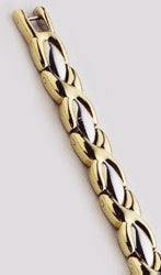 Ladies Executive Dress Gold Duet Bracelet -