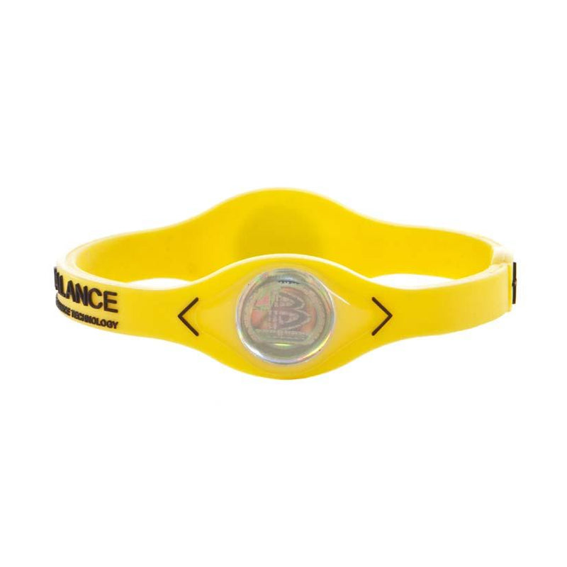 PowerBalance Wristband Yellow with Black text